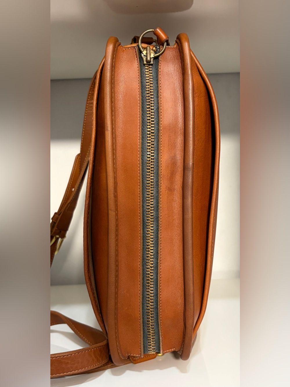 Vintage Coach Swagger Bag (#9820) Made in NYC w/ Rare “Irregular” Creed Stamp - Picture 15 of 16